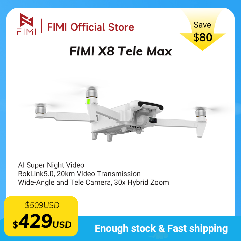 FIMI X8 Tele Max new drone Wid - Drone Camera Thermal ulasan dan harga