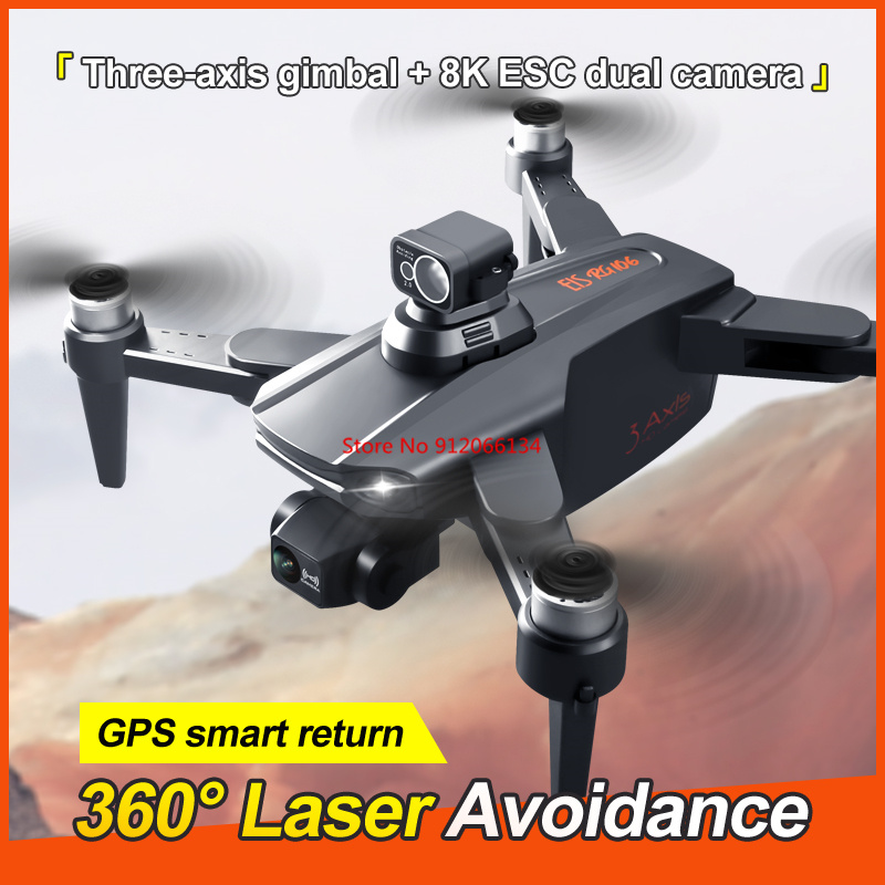 8K ESC Camera GPS Obstacle Avo - Drone Camera With Gimbal ulasan dan harga