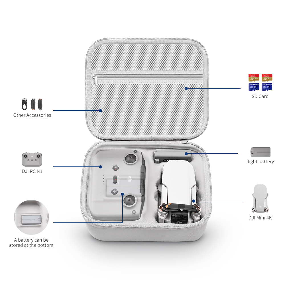 XFJI Storage Bag Protective Ca - Drone Camera Case ulasan dan harga