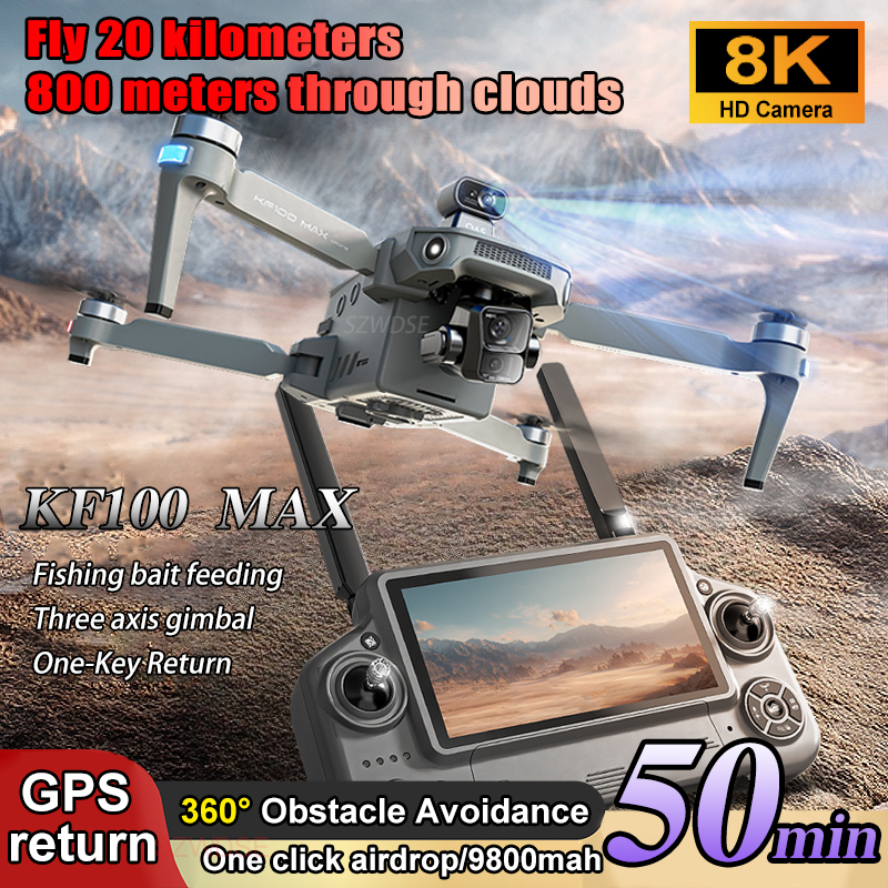 SJRC KF100 MAX 8K UHD Photo HD - Drone Camera Professional ulasan dan harga