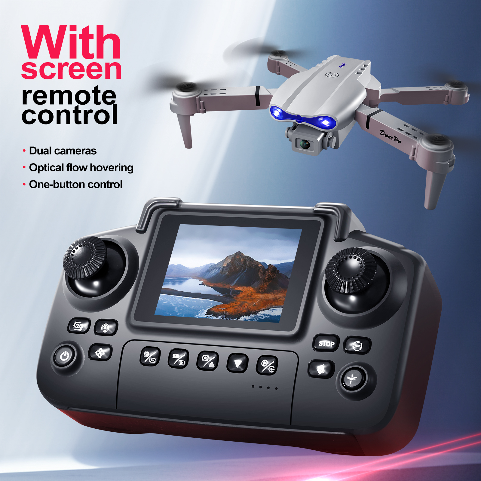 2025 New E88 E99 Upgraded Dron - Drone Camera 4K ulasan dan harga