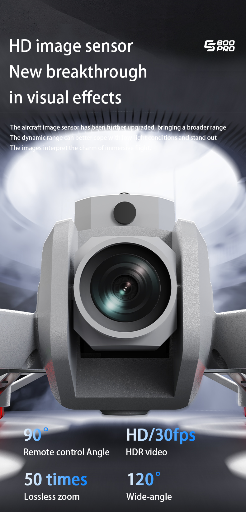 ES800PRO Drones 12.5CM Screen  - Drone Camera Vlog ulasan dan harga