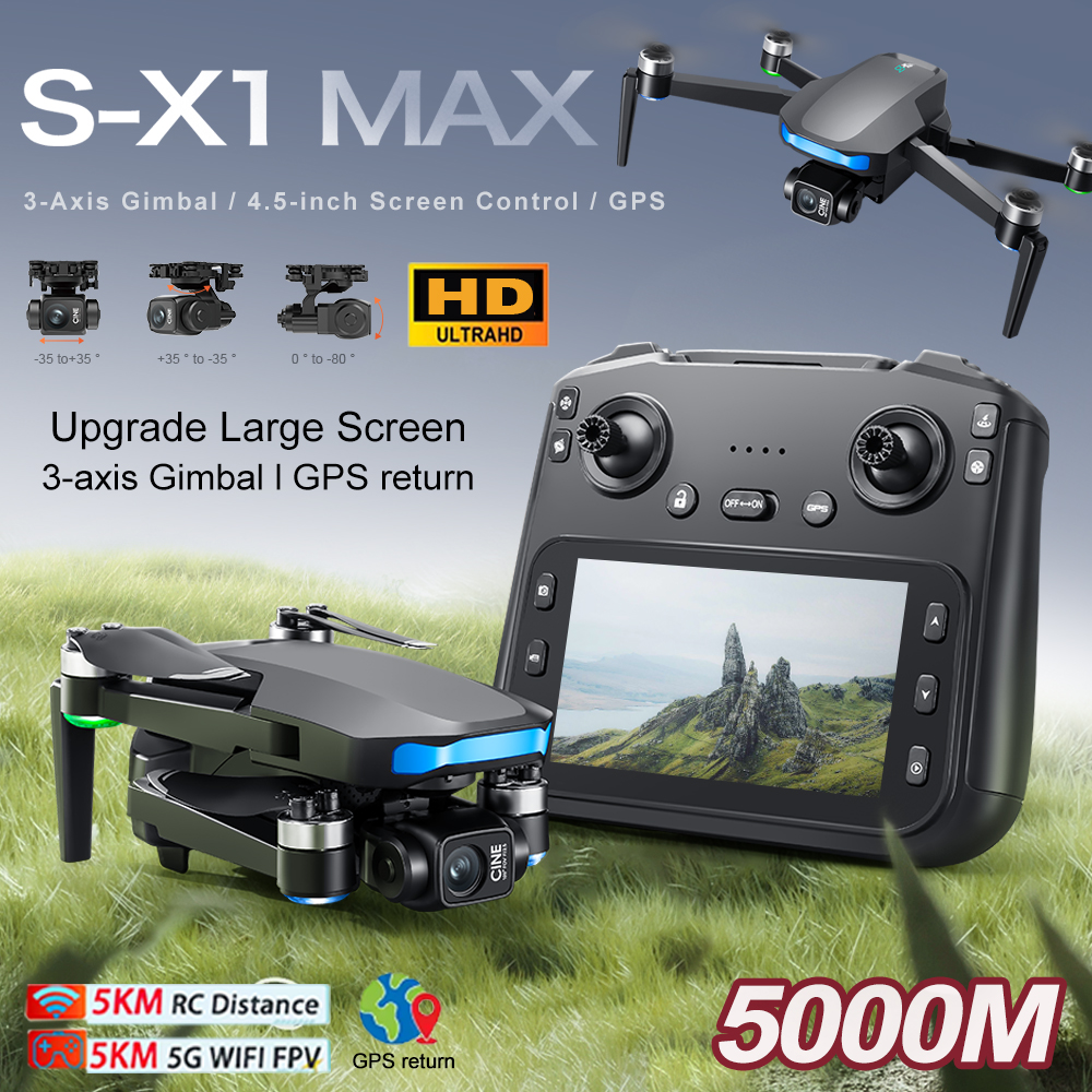 New S-X1 MAX Drone GPS 8K Prof - Drone Camera Professional ulasan dan harga