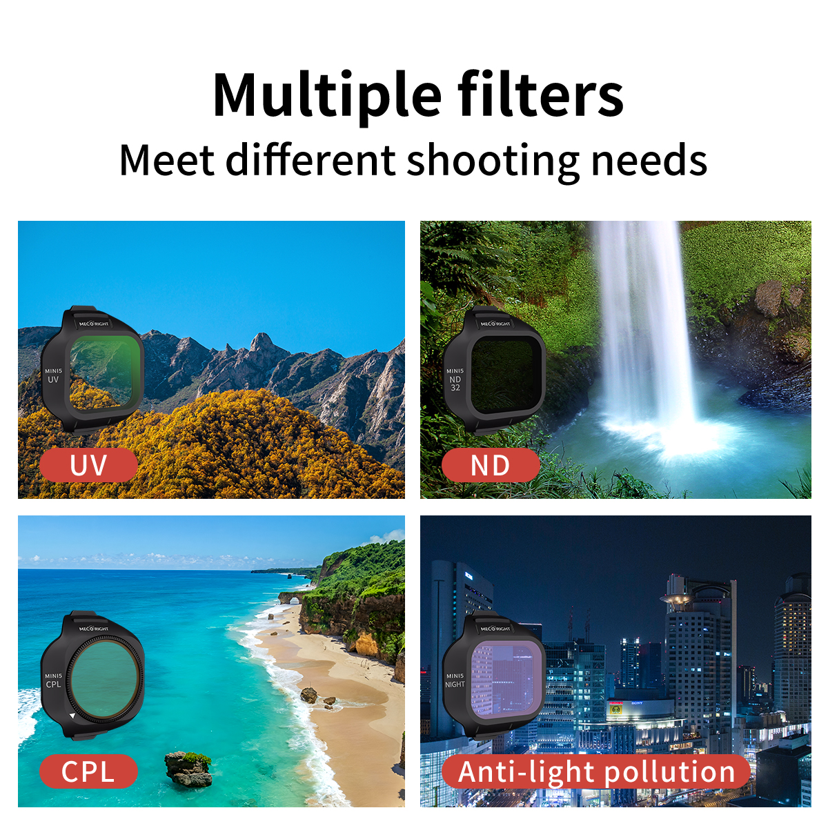 Mecoright Applies DJI Mini5 Pr - Drone Camera Filter ulasan dan harga